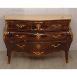 Antique Louis XV Style Dresser with Marquetry Inlay C1920s
