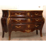 Antique Louis XV Style Dresser with Marquetry Inlay C1920s