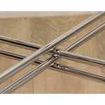 Design Institute America Modern Chrome Center or Side Table