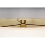 Modern Glass and Brass Adjustable Floor Lamps, Pair of