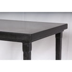 Diego Giacometti Style Hammered Cast Iron & Slate Top Occasional Table