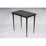 Diego Giacometti Style Hammered Cast Iron & Slate Top Occasional Table