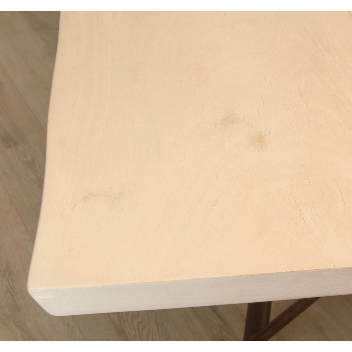 Taracea Maya Live Edge Dining Table with Sunbleached Finish Top