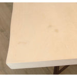 Taracea Maya Live Edge Dining Table with Sunbleached Finish Top