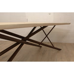 Taracea Maya Live Edge Dining Table with Sunbleached Finish Top