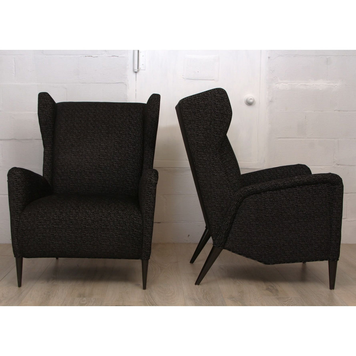 Pair of Baker Wingback Armchairs