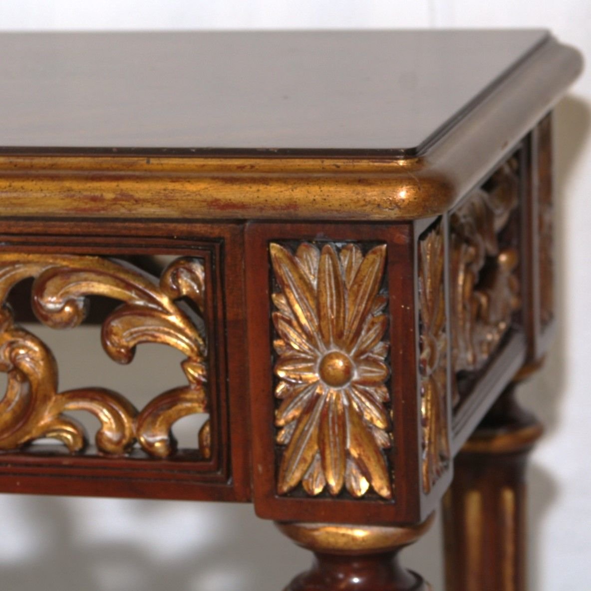 Maitland Smith Carved Gilt Console Table