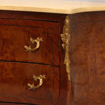 Pair of Antique Louis XV Style Commodes with Marquetry Inlay C1920s