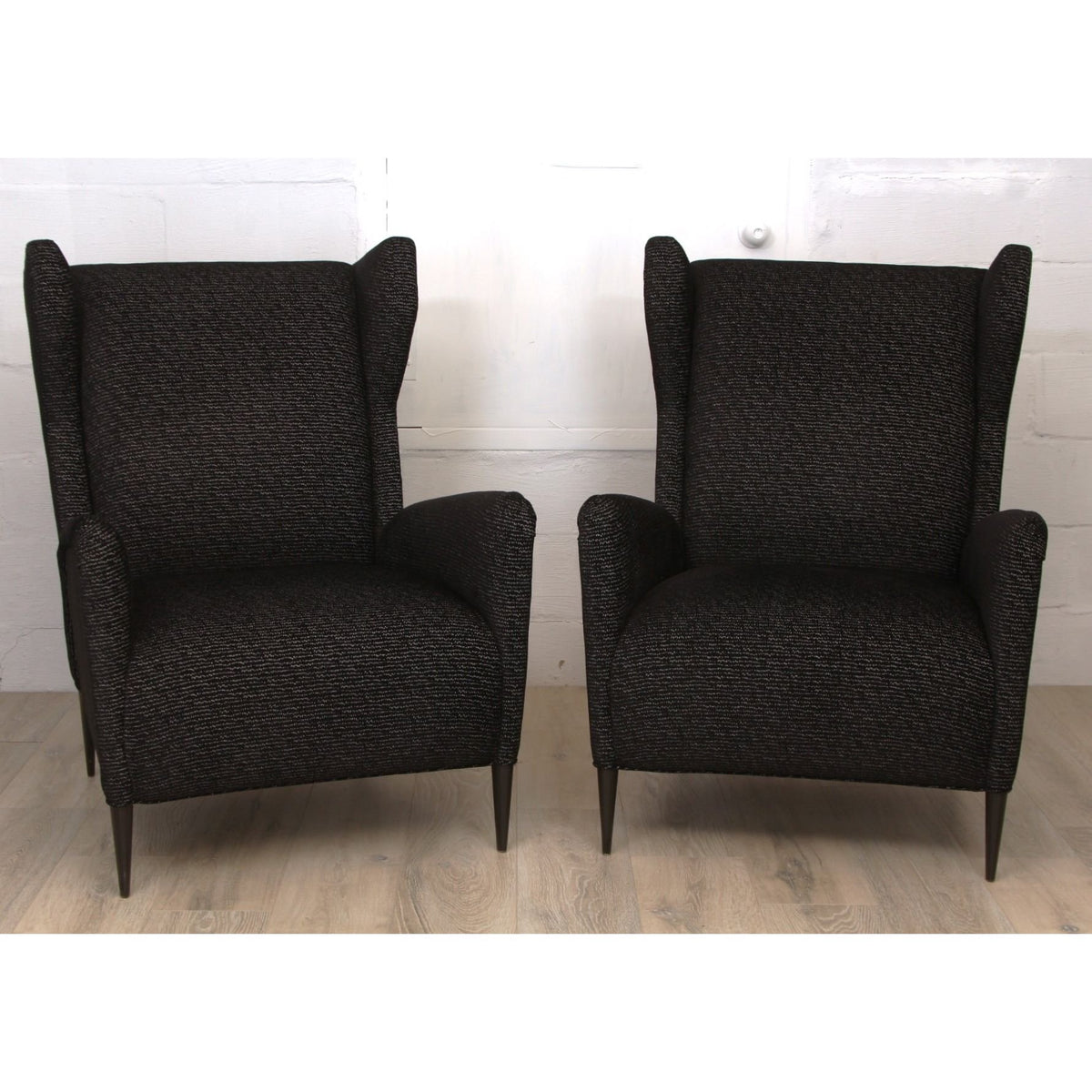 Pair of Baker Wingback Armchairs