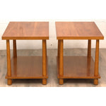 Pair of T.H. Robsjohn-Gibbings 1643 for Widdicomb Reverse Tapered Legs End Tables