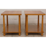 Pair of T.H. Robsjohn-Gibbings 1643 for Widdicomb Reverse Tapered Legs End Tables