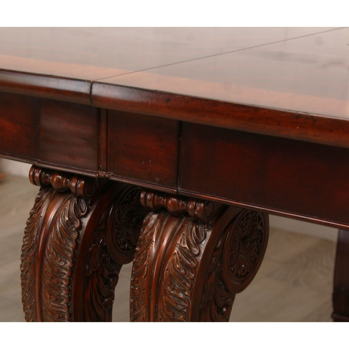 Ralph Lauren Mahogany Extendable Dining Table