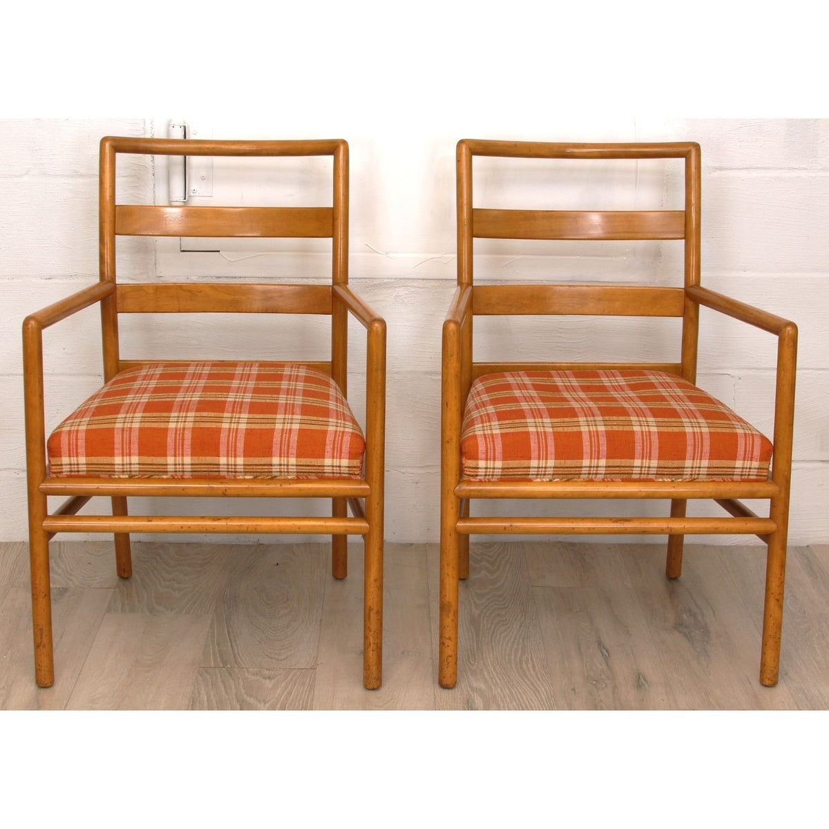 Set of 6 T.H. Robsjohn Gibbings Ladder-Back Chairs C1950s
