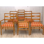 Set of 6 T.H. Robsjohn Gibbings Ladder-Back Chairs C1950s