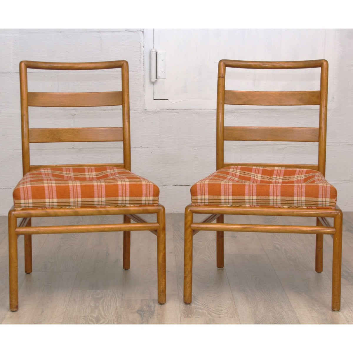 Set of 6 T.H. Robsjohn Gibbings Ladder-Back Chairs C1950s