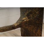 Vintage Silas Seandel Brutalist Bronze Console Table
