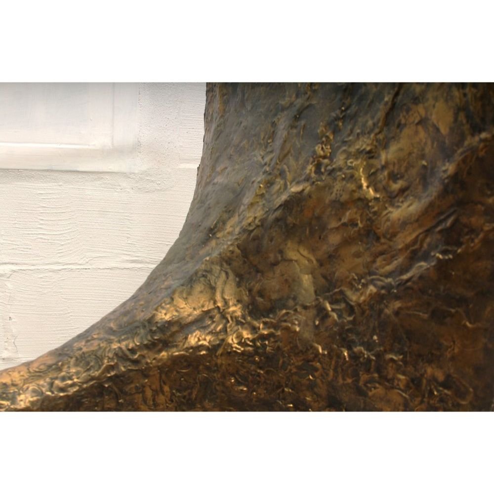 Vintage Silas Seandel Brutalist Bronze Console Table