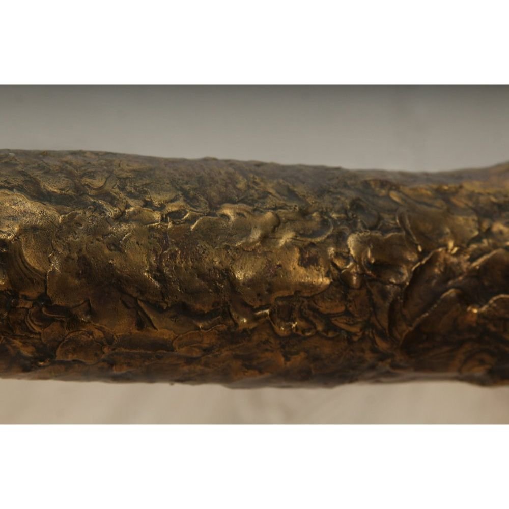 Vintage Silas Seandel Brutalist Bronze Console Table