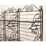 Vintage French Wrought Iron & Brass Bakers Rack